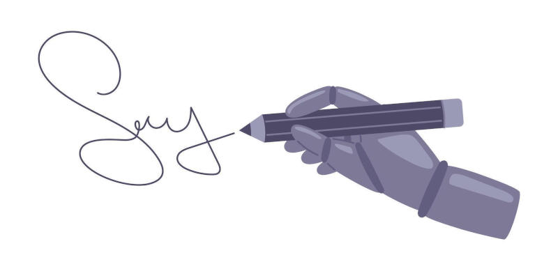 Sign here. Sign here.