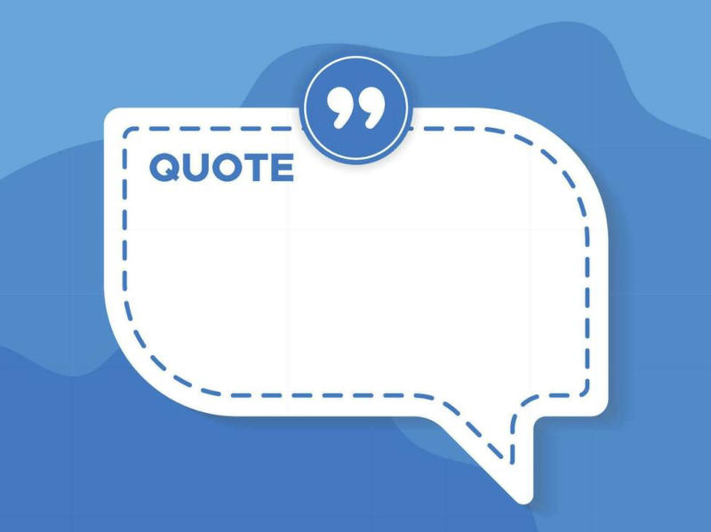 Quotes are gone. Quotes are gone.