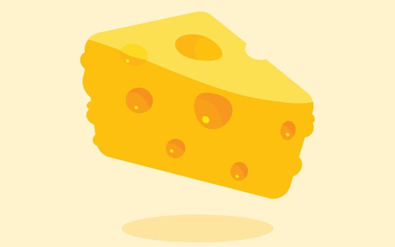 A chunk of cheese A chunk of cheese