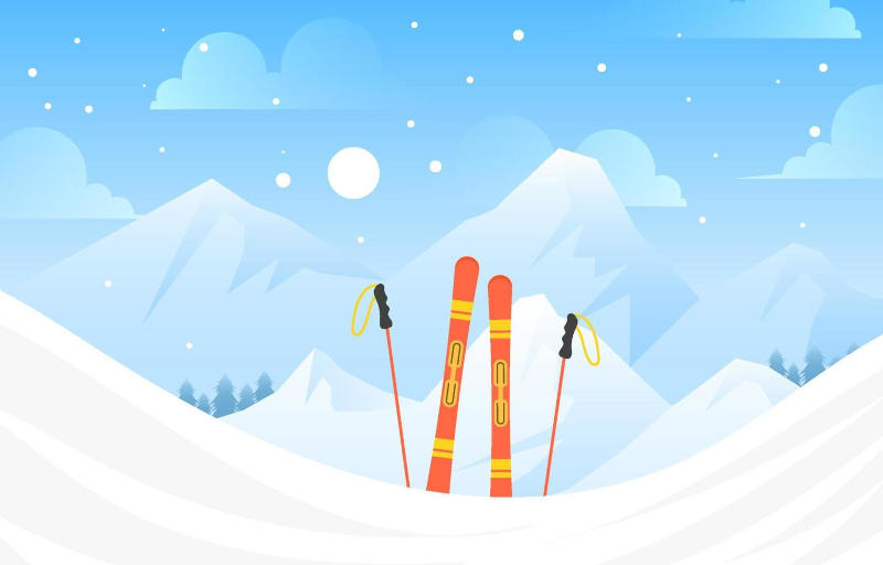 Skiing in darkness Skiing in darkness