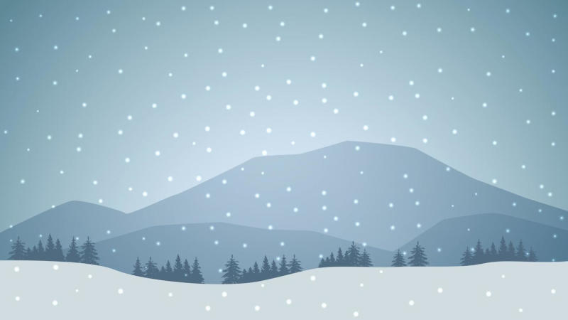Snowfall. Snowfall.