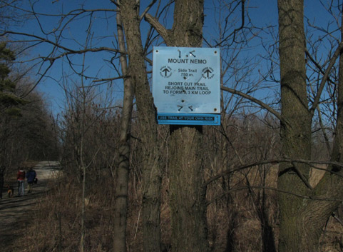 Heading into Nemo side trail North of Oakville.