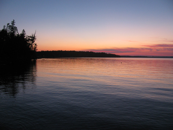 A beautiful sunset on a beautiful lake. A beautiful sunset on a beautiful lake.