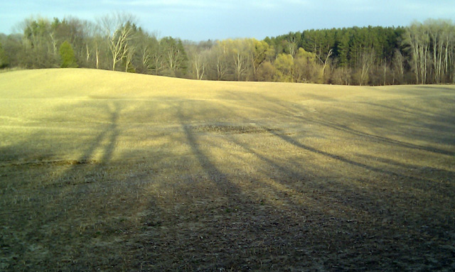 Rolling fields during hike on HVHT Rolling fields during hike on HVHT