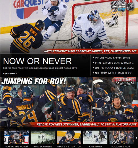 Roy keeps Sabres alive Roy keeps Sabres alive