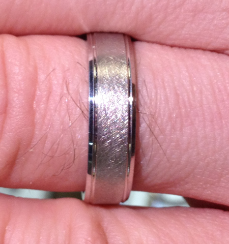 My wedding ring. My wedding ring.