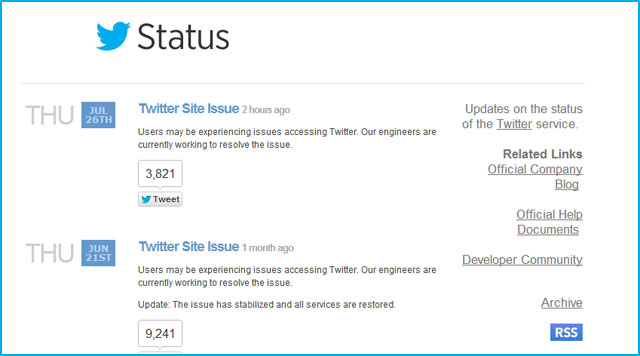 Twitter is down! Twitter is down!