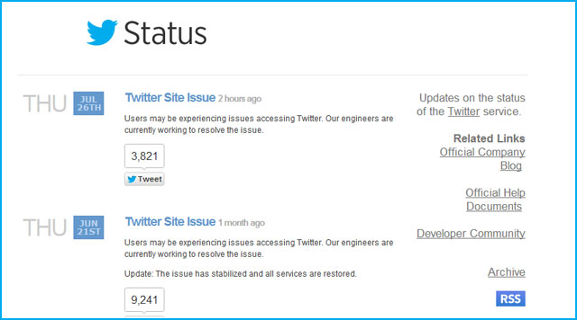 Twitter is down!