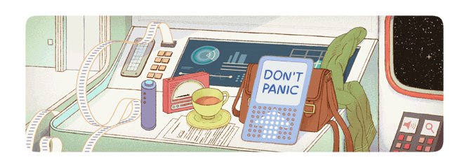 Lovely Douglas Adam’s birthday tribute by google today. *grin*. Lovely Douglas Adam’s birthday tribute by google today. *grin*.