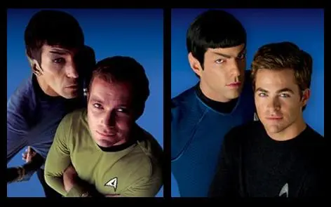 New and old Kirk and Spock New and old Kirk and Spock