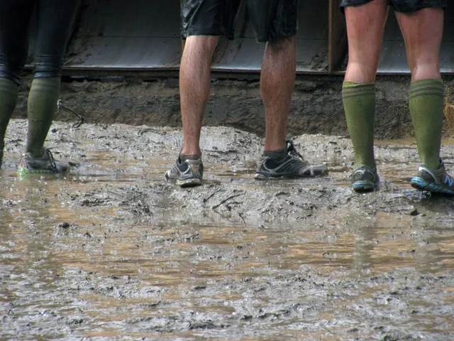 The mud in tough mudder The mud in tough mudder