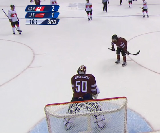 Latvian goalie Gudlevskis made over 50 saves