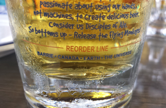 Lots of glasses have a ‘fill line’ but this one has the more important ‘reorder line’. 🙂 Lots of glasses have a ‘fill line’ but this one has the more important ‘reorder line’. 🙂