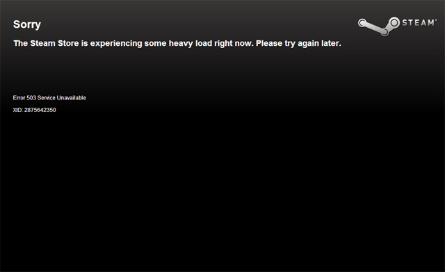 Steam Sale! And the site is down. *Shocking* Steam Sale! And the site is down. *Shocking*