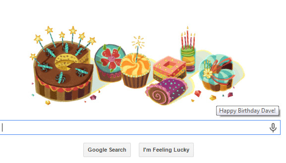 Happy Birthday from google. Happy Birthday from google.
