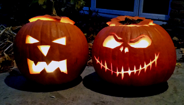 This year’s pumpkins. Yes I know I’ve done Jack Skellington before. 😛 This year’s pumpkins. Yes I know I’ve done Jack Skellington before. 😛