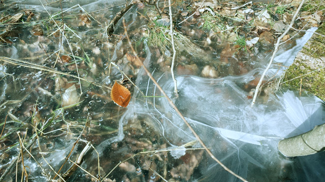 Sometimes the ice was interesting too… Sometimes the ice was interesting too…