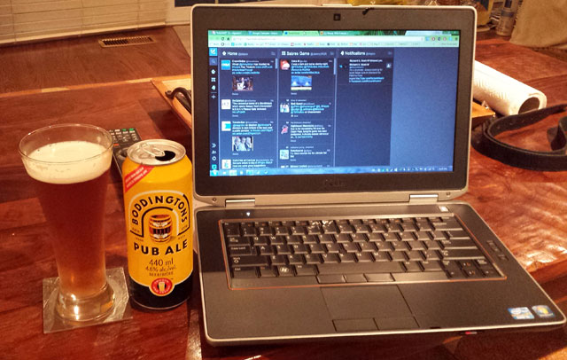 Boddington’s and my new Laptop