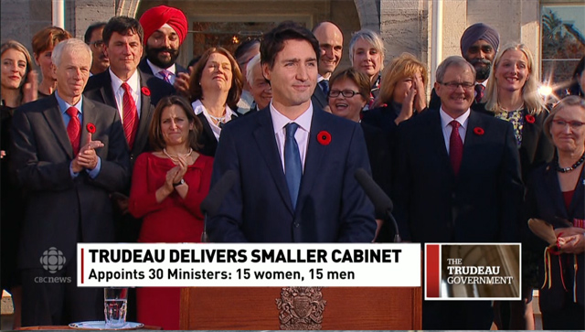 Trudeauโs first day on the job as PM Trudeauโs first day on the job as PM