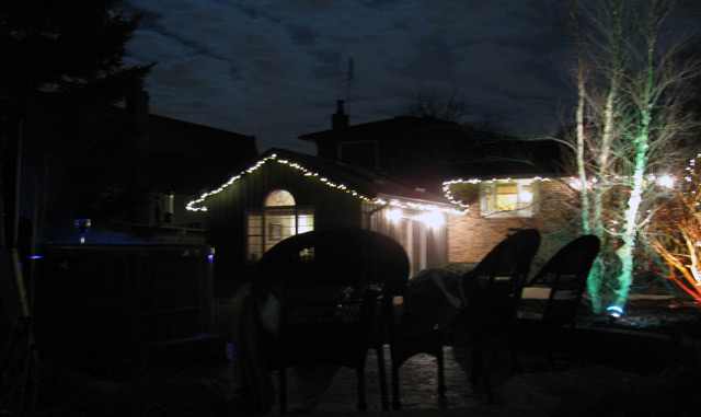 Our backyard Christmas 2015 Our backyard Christmas 2015