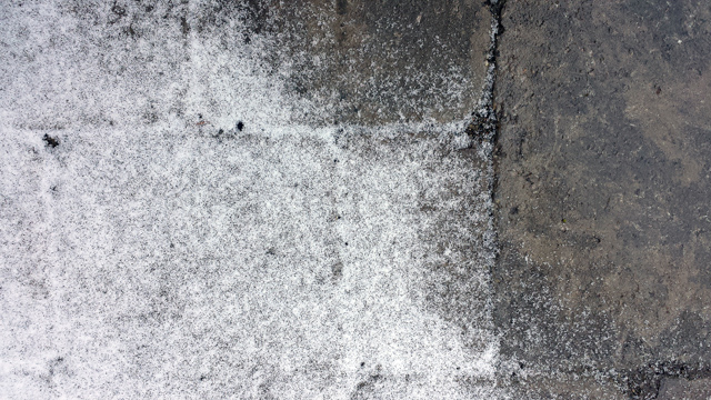 Snow fading away Snow fading away