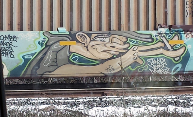 Random train graffiti Random train graffiti