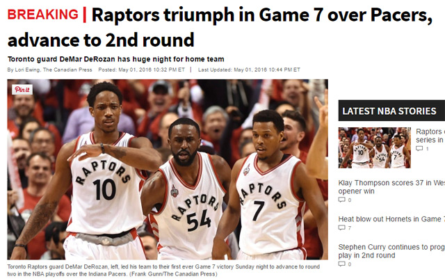 Raptors win! Raptors win!