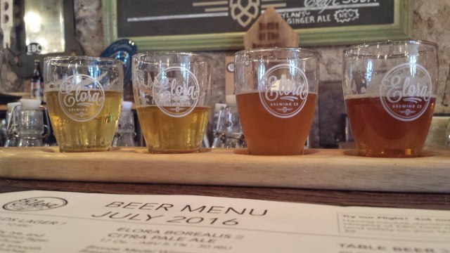Sampler flight from the Elora Brewing Company โ LADY FRIEND IPA was a winner Sampler flight from the Elora Brewing Company โ LADY FRIEND IPA was a winner