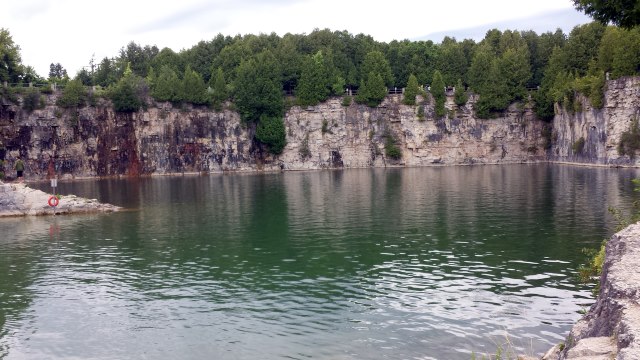 Yes, people were jumping off the cliffs. Yes, people were jumping off the cliffs.