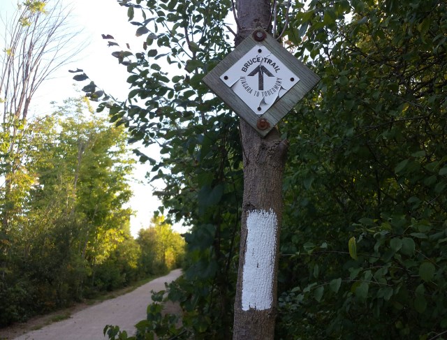 Heading South on the TransCanada Trail/Caledon Trail it turns into the Bruce Trail when it hits Heritage Road Heading South on the TransCanada Trail/Caledon Trail it turns into the Bruce Trail when it hits Heritage Road