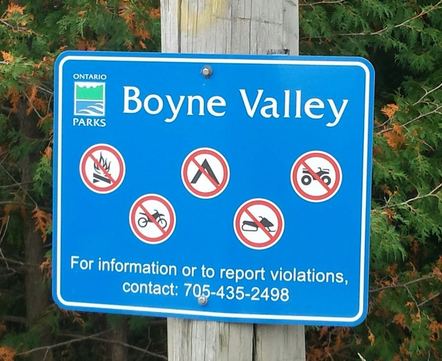 Trail signage Trail signage