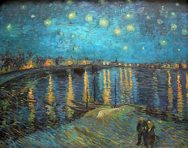 Vincent van Gogh’s Starry Night over the Rhone 1 (1888) Vincent van Gogh’s Starry Night over the Rhone 1 (1888)