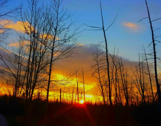 Sunset during Caledon East walk Sunset during Caledon East walk