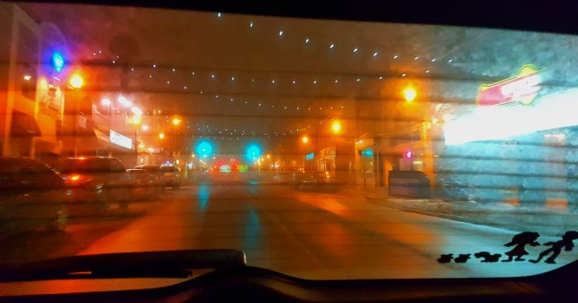 Over-saturated shot of Barrie in the fog Over-saturated shot of Barrie in the fog