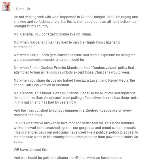 Some profound words a friend posted on Facebook Some profound words a friend posted on Facebook