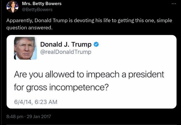 Donnie. Please define the word irony? Donnie. Please define the word irony?*