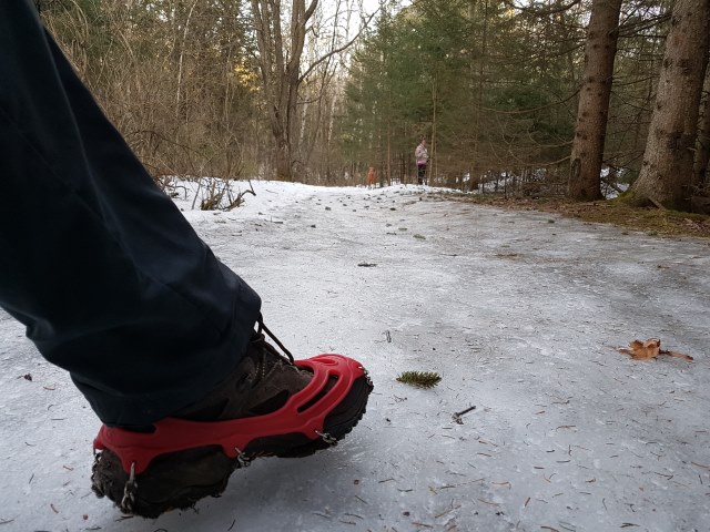 Crampons save the day Crampons save the day