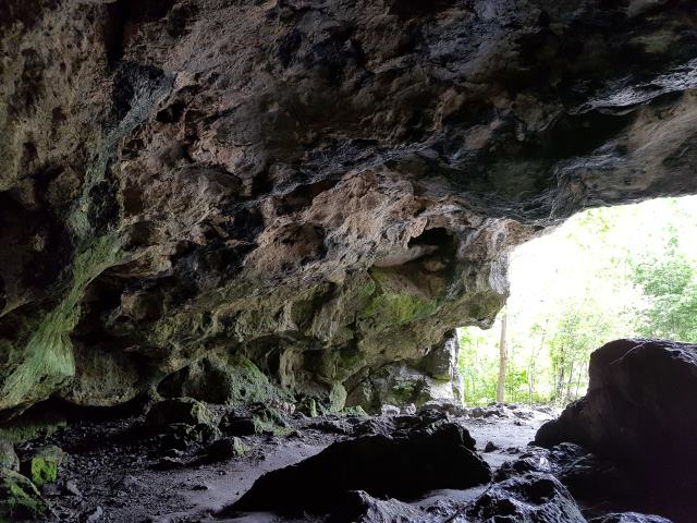 Enjoying the lovely AC in the Caves