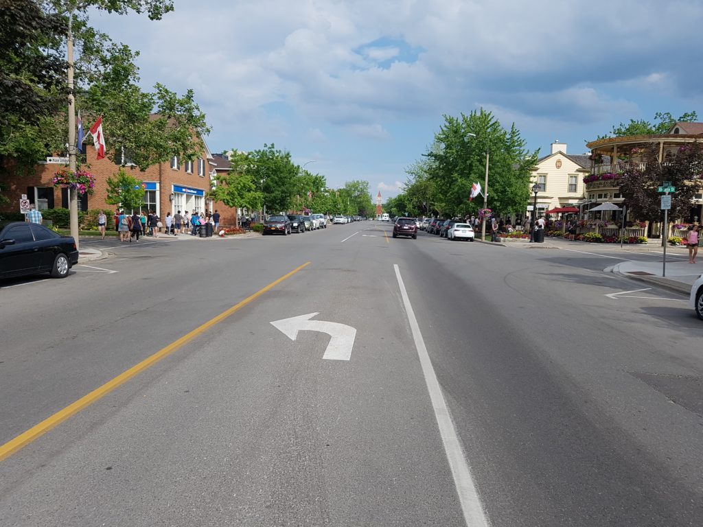 A shot down main street in NoTL. A shot down main street in NoTL.