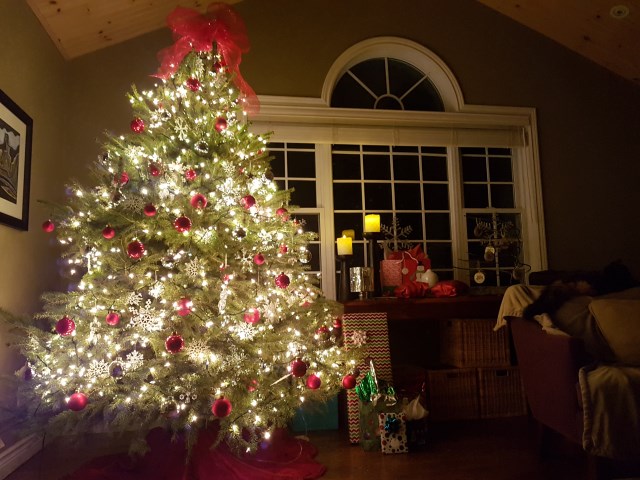 The downstairs Christmas tree The downstairs Christmas tree