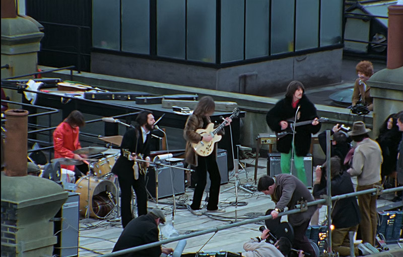 The Beatles final performance on the roof The Beatles final performance on the roof
