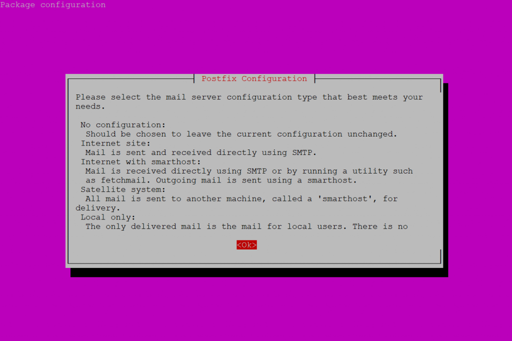 postfix config postfix config