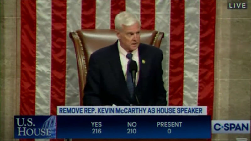 8 GOP voted against him 8 GOP voted against him