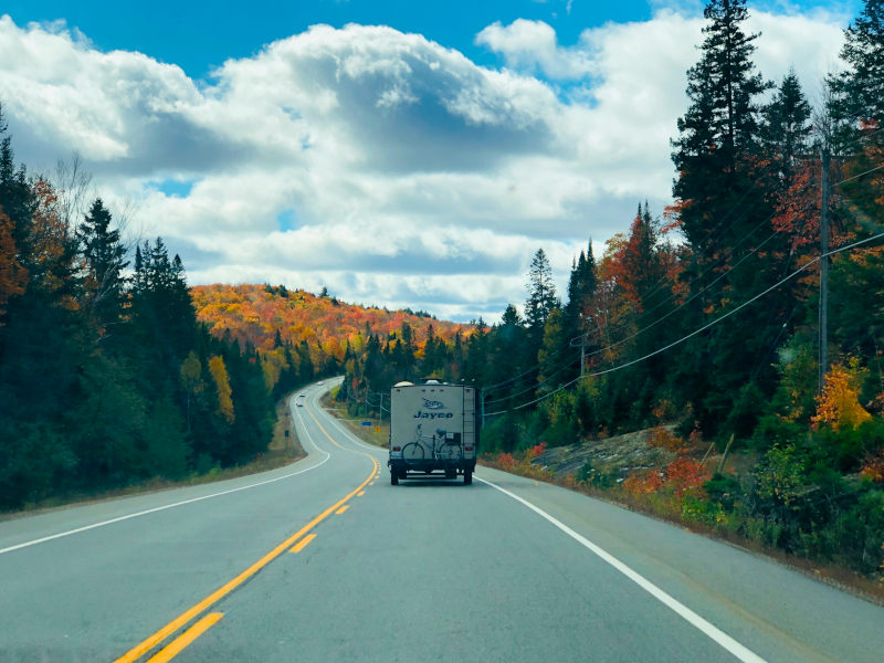 Got stuck behind Jayco. At least the views were grand. Got stuck behind Jayco. At least the views were grand.