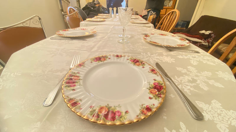 Yes. Got out the good china Yes. Got out the good china